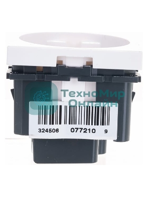 Механизм розетки 1-м СП Mosaic New 2мод. с заземл. бел. Leg 077210