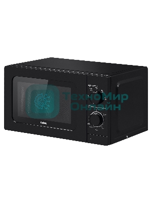 Микроволновая печь BBK 20MWS-717M/B черный, 20 л, 700 Вт, переключатели - поворотный механизм