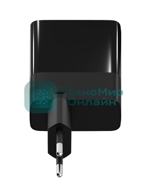 Сетевое зарядное устройство Maxvi A583GN Type-C 65W + Type-C 40W + USB 22W, GAN, PD, QC, LED дисплей, черный