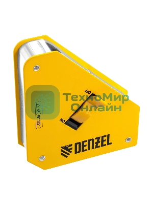 Фиксатор магнитный Denzel отключаемый для сварочных работ усилие 55 LB, 45х90 град.
