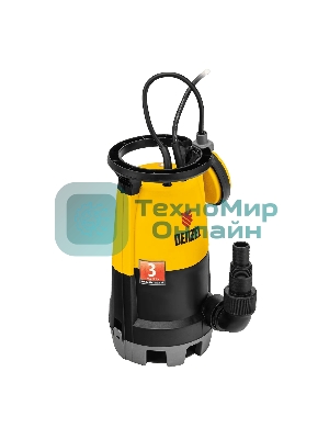 Дренажный насос Denzel DP-450S для чистой и грязной воды, 450 Вт, напор 6 м, 12000 л/ч