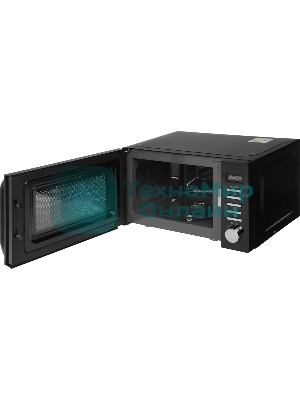 Микроволновая печь Haier HMB-DG208BA черный, 20 л, 800 Вт, переключатели - кнопки, поворотный механизм