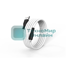 Кабель Smartbuy (iK-12-S21bw) S21 MicroUSB белый, 2.4 А, сил., 1 м