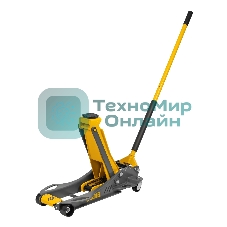 Домкрат гидравлический подкатной Denzel 3,8 т, 110-580 мм, быстрый подъем, низкий подхват, проф.