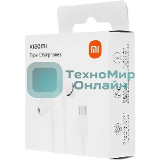 Проводные наушники Xiaomi Type-C Earphones белый, внутриканальные, USB Type-C