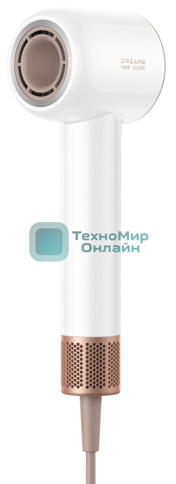Фен Dreame Hair Glory Mix AHD18 белый, 1400 Вт, компактный, ионизация