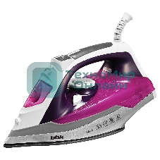 Утюг BBK ISE-2409 фиолетовый, 2400 Вт, 40 г/мин, 140 г/мин, 360 мл