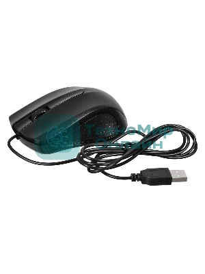 Мышь проводная Acer OMW010 черный, 1200 dpi, USB, кнопки - 3
