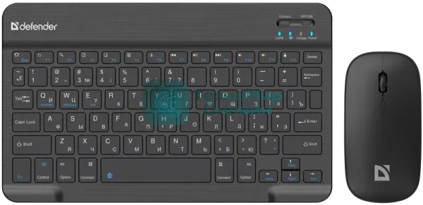 Комплект клавиатура+мышь Defender Network C-971 беспроводной, Bluetooth, 1600 DPI, чёрный