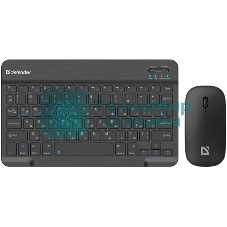 Комплект клавиатура+мышь Defender Network C-971 беспроводной, Bluetooth, 1600 DPI, чёрный