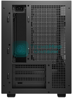Корпус DeepCool CH260 Wood, Micro-Tower, чёрный