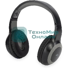Беспроводные/проводные наушники Digma BT-15 черный/серый, накладные, Bluetooth + проводной, складная конструкция, до 10 ч
