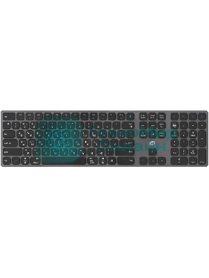 Клавиатура Oklick K867W беспроводная, Bluetooth, радиоканал, серый