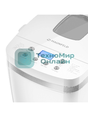 Хлебопечка Maunfeld MBM-1300DPW белый, 850 Вт, 14 программ