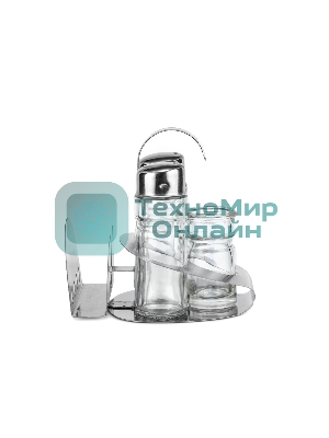 Набор для специй LARA LR08-02 4 предм: солонка, перечница х40 мл, подставка для зубочисток, салфетница