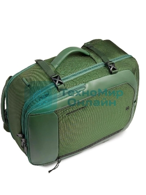 Рюкзак мужской Piquadro Lyss CA6929S143BM/VE зеленый тимьяновый полиэстер/натур.кожа