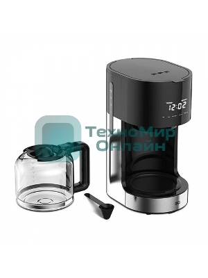 Кофеварка капельнаяBQ CM1001 черный-стальной, исп. кофе -молотый, 1.5 л, 900 Вт.