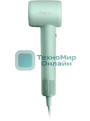 Фен Red Solution F572 зеленый/мятный, 1400 Вт, компактный, ионизация