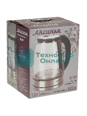 Чайник электрический АКСИНЬЯ КС-1019 черный