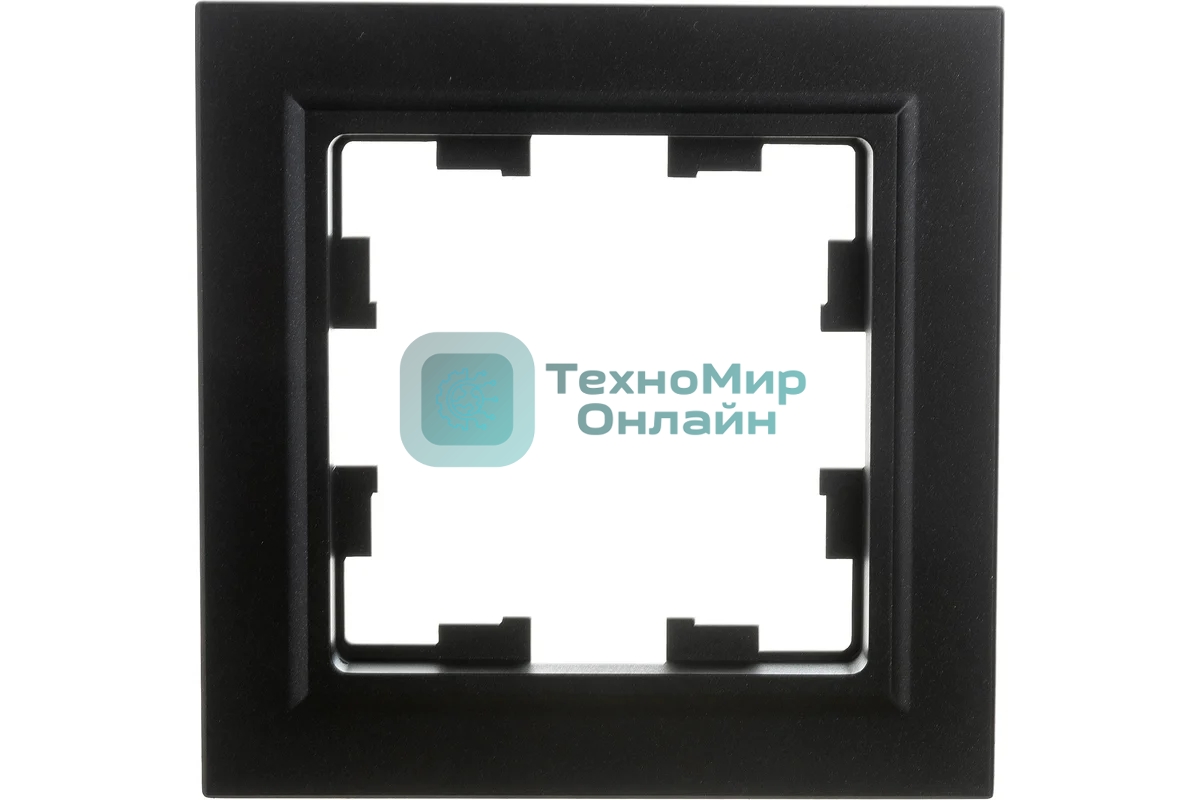 Рамка 1-мест. IEK BRITE РУ-1-БрЧ черный