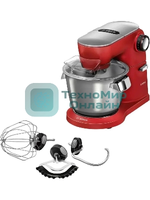 Кухонная машина Bosch MUM9A66R00 планетар.вращ. 1600Вт красный