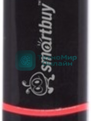 Флешка USB Smartbuy Crown black (SB32GbCRW-K), 32Gb, USB 2.0, R/W 15/5, черный/красный