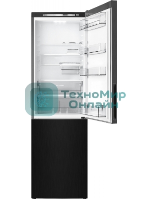 Холодильник Atlant ХМ-4624-151 черный металлик двухкамерный 228/119л морозилка снизу