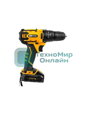 Дрель-шуруповерт аккумуляторная Denzel CDL-12-02BM, 12В, 2 АКБ