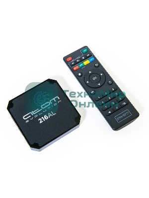 Приставка Смарт ТВ ATOM-216AL (Android TV Box), Allwinner H313, 2/16Gb, АTOMevolution