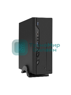 Компьютерный корпус Desktop ExeGate MI-208U2 (mini-ITX/mATX, без БП, 1хUSB+2хUSB 3.0, аудио, черный)