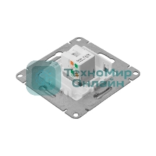 Механизм розетки RJ45 (cat5) EKF UP1-SOA-RJ45-5 алюминий Эпика