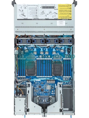 Серверная платформа Gigabyte R283-S96/2U/2xIntel (Gen 4/5)/2xHS/32xDIMM/12xLFF NVME/SAS/SATA + 2xSFF SAS/SATA/2xGbE/2xOCP 3.0/4xFHHL/2x2000W/Rails