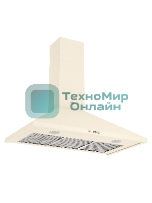 Вытяжка каминная Elikor Вента 90П-650-К3Д топленое молоко, 90 см, 650 куб. м/ч, 60 дБ