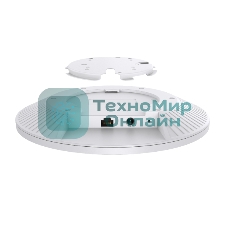 Трехдиапазонная точка доступа TP-Link EAP773, WiFi 7 BE9300, 1 порт RJ45 10 Гбит/с, до 574 Мбит/с 2,4 ГГц + до 2880 Мбит/с 5 ГГц + до 5760 Мбит/с 6 ГГц, 802.3bt (PoE++) или 12 В, MU-MIMO