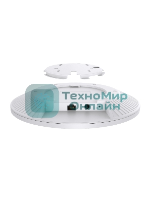 Трехдиапазонная точка доступа TP-Link EAP773, WiFi 7 BE9300, 1 порт RJ45 10 Гбит/с, до 574 Мбит/с 2,4 ГГц + до 2880 Мбит/с 5 ГГц + до 5760 Мбит/с 6 ГГц, 802.3bt (PoE++) или 12 В, MU-MIMO