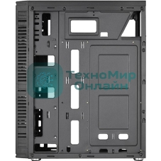 Компьютерный корпус ATX Filum S17 черный, без БП, RGB strip, USB 3.0