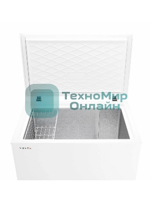 Морозильный ларь Vekta FR-270W02, белый, 270л, 1 камера, 960*635*858 мм, полезный объем 249 л.