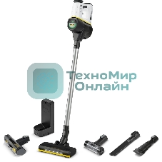 Пылесос вертикальный Karcher VC 6 Cordless серебристый/белый, питание от аккумулятора, 250 Вт, уборка сухая, пылесборник 0.8 л, работа от АКБ max 50 мин.
