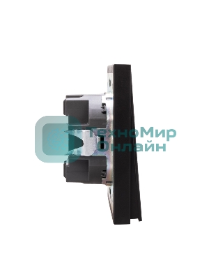 Выключатель Kranz STRONG 2 кл с подсветкой 10А с/у антрацит