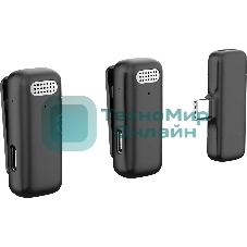 Петличный микрофон DEFENDER (64139) Talky-139 wrls, черный, кейс, 2шт