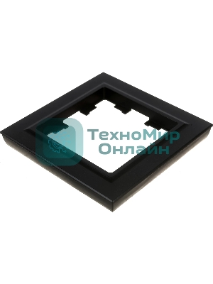 Рамка 1-мест. IEK BRITE РУ-1-БрЧ черный