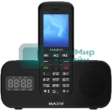 Мобильный телефон Maxvi RT-03 + док-станция, черный