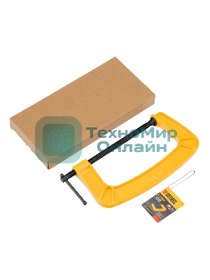 Струбцина Denzel G-образная, усиленная, 200 мм