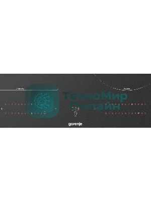 Варочная панель Gorenje, 60 см, индукция, 4 зоны нагрева, слайдерное управление, таймер, функция Bridge, функция PowerBoost, автопрограммы, автоопределение посуды, StableHeat, Wi-Fi, защита от детей, черный