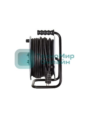 Удлинитель силовой Ресанта СУ-3х2,5КГ-50/3 (61/118/10) 2x1.0 кв.мм 4 розет. 40 м ПВС катушка серый