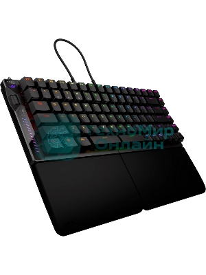 Клавиатура ASUS ROG Falcata Black гибридная, USB Type-A, Bluetooth, радиоканал, чёрный