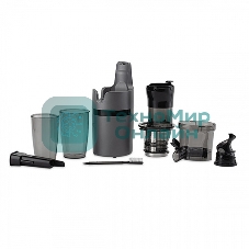 Соковыжималка BQ J2000 серый/черный, шнековая вертикальная, 200 Вт, 800 мл, электронное, реверс