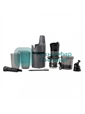 Соковыжималка BQ J2000 серый/черный, шнековая вертикальная, 200 Вт, 800 мл, электронное, реверс