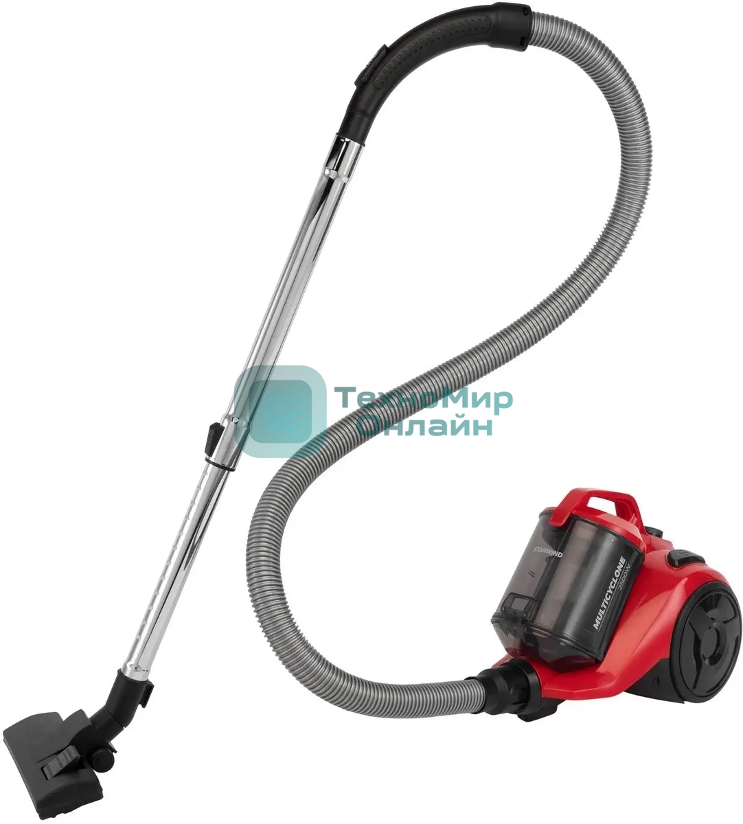 Пылесос Starwind SCV2550 красный, 400/2500 Вт, уборка сухая, пылесборник контейнер, 3 л