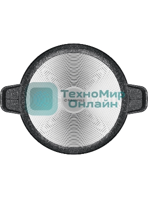 Кастрюля Maunfeld GRETA MF24GRTT01CR из литого алюминия со стеклянной крышкой, 24 см, 4 л